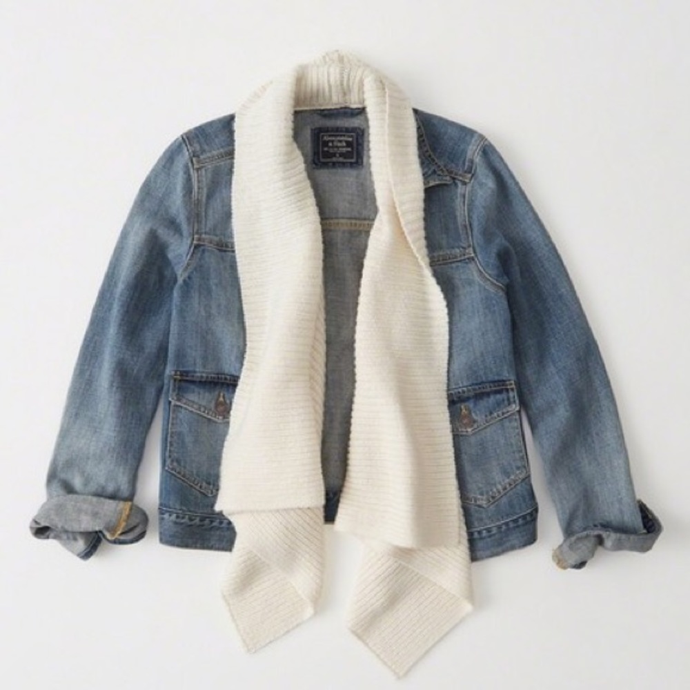 BNWT Draped Jean Jacket